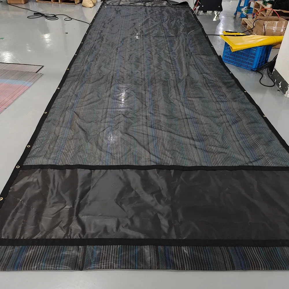 【From China】Yitex Truck Tarpaulin Tarp System 750KG Polyester Fabric PVC Coated Waterproof Truck Awning Car Roof for Flatbed Tru