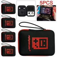 Estuche de transporte EVA resistente al desgaste funda para consola de juegos a prueba de golpes con cordón ligero para Miyoo Mini Plus RG35XX