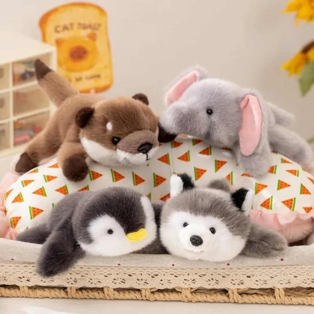 Cute Soft Desktop Animal Plush Toy Magnetic Suction Dog Cat Tortoise Funny Decor Gift Rabbit Panda Penguin Refrigerator Sticker