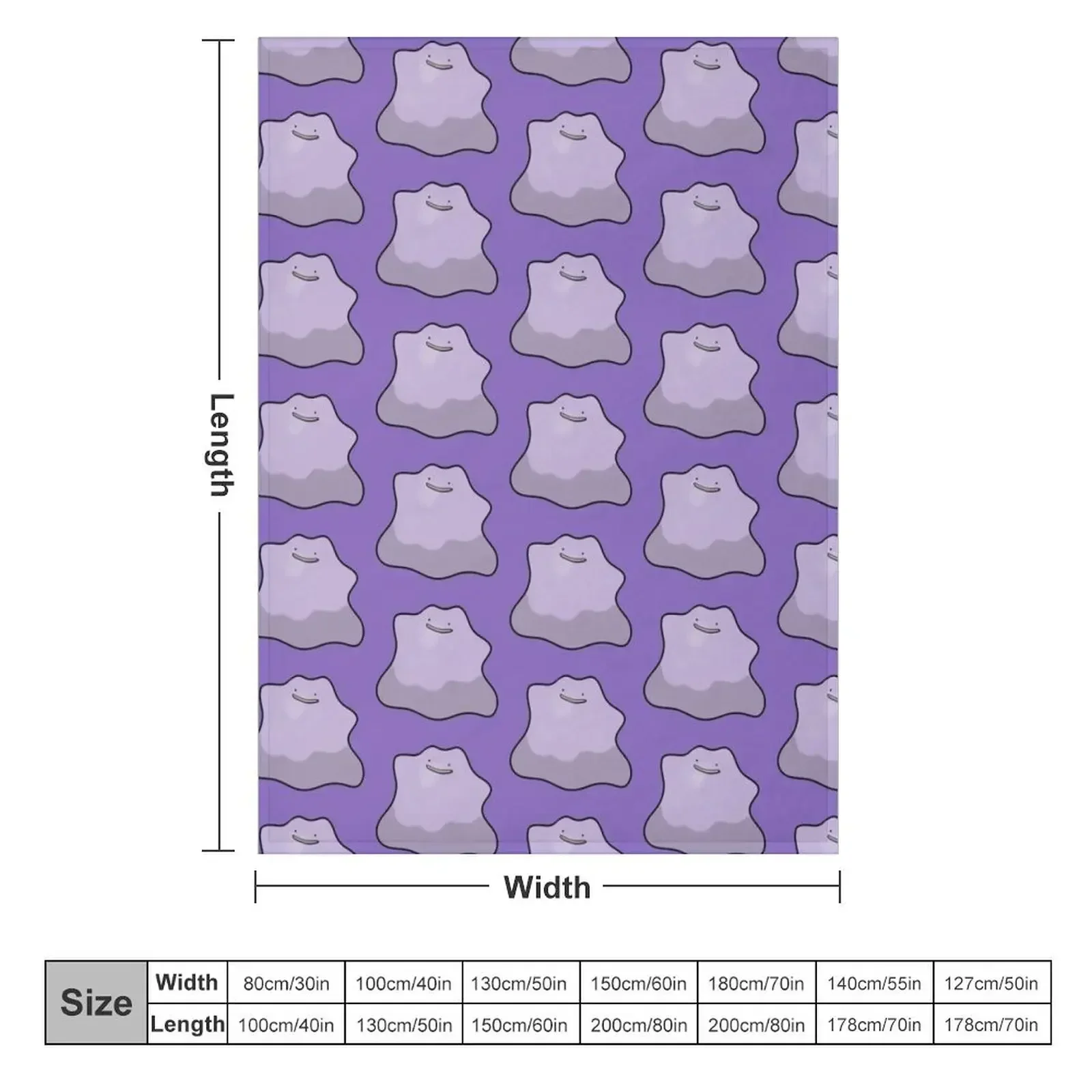 Ditto Throw Blanket Polar Furrys Bed Cute Blankets