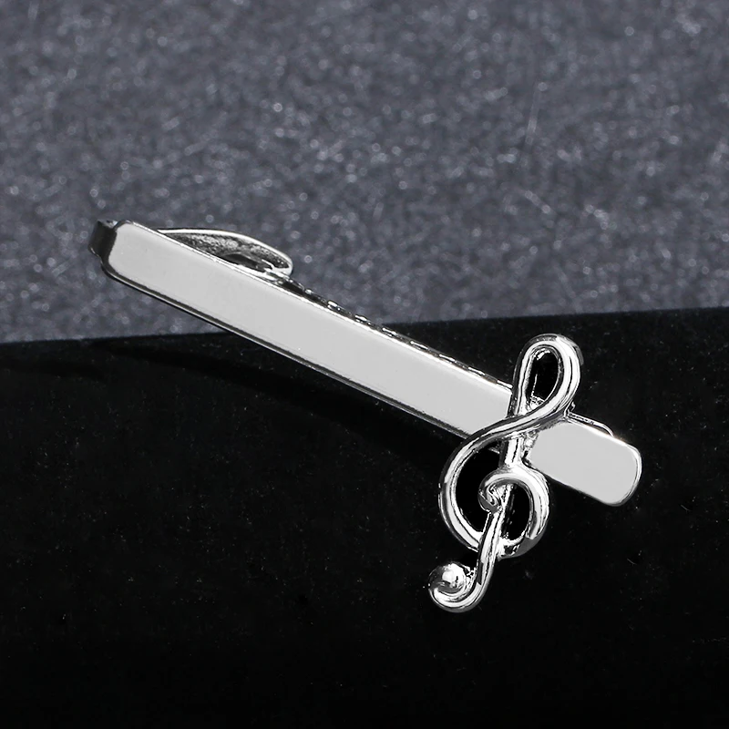 Free Shipping Funny Trendy Music Note G Clef Shaped Design Mens Tie Clip Formal Party Business Jewelry Accessories