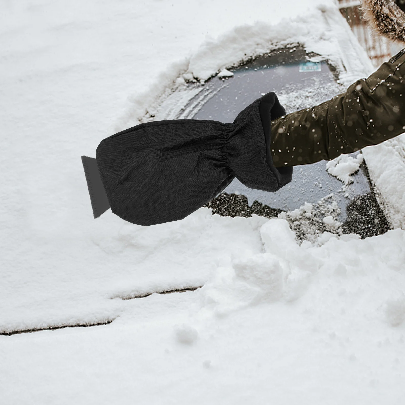 Pala da neve per finestrino dell'auto, raschietto per ghiaccio, durevole, portatile, leggero, facile da trasportare, adatto a tutte le mani, dimensioni sinistra destra