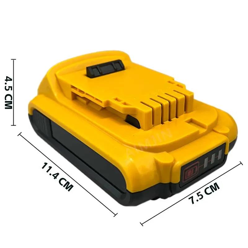 Imagem -05 - Substituição da Bateria de Lítio para Dewalt 18v Max Lithium-ion Battery Dcb206 Dcb205 Dcb204 Ferramentas Eléctricas 4ah Dcb203