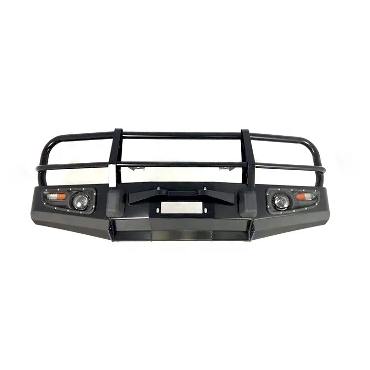 

2026 New OEM Custom Offroad Polished Steel Front Bumper Kit For LC80 FJ Cruiser