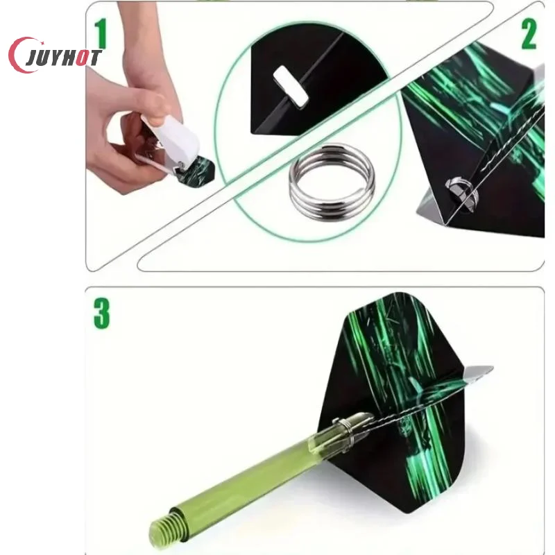 Превосходный инструмент для перфорации дротика + 50 уплотнительных колец для крепления крыла дротика