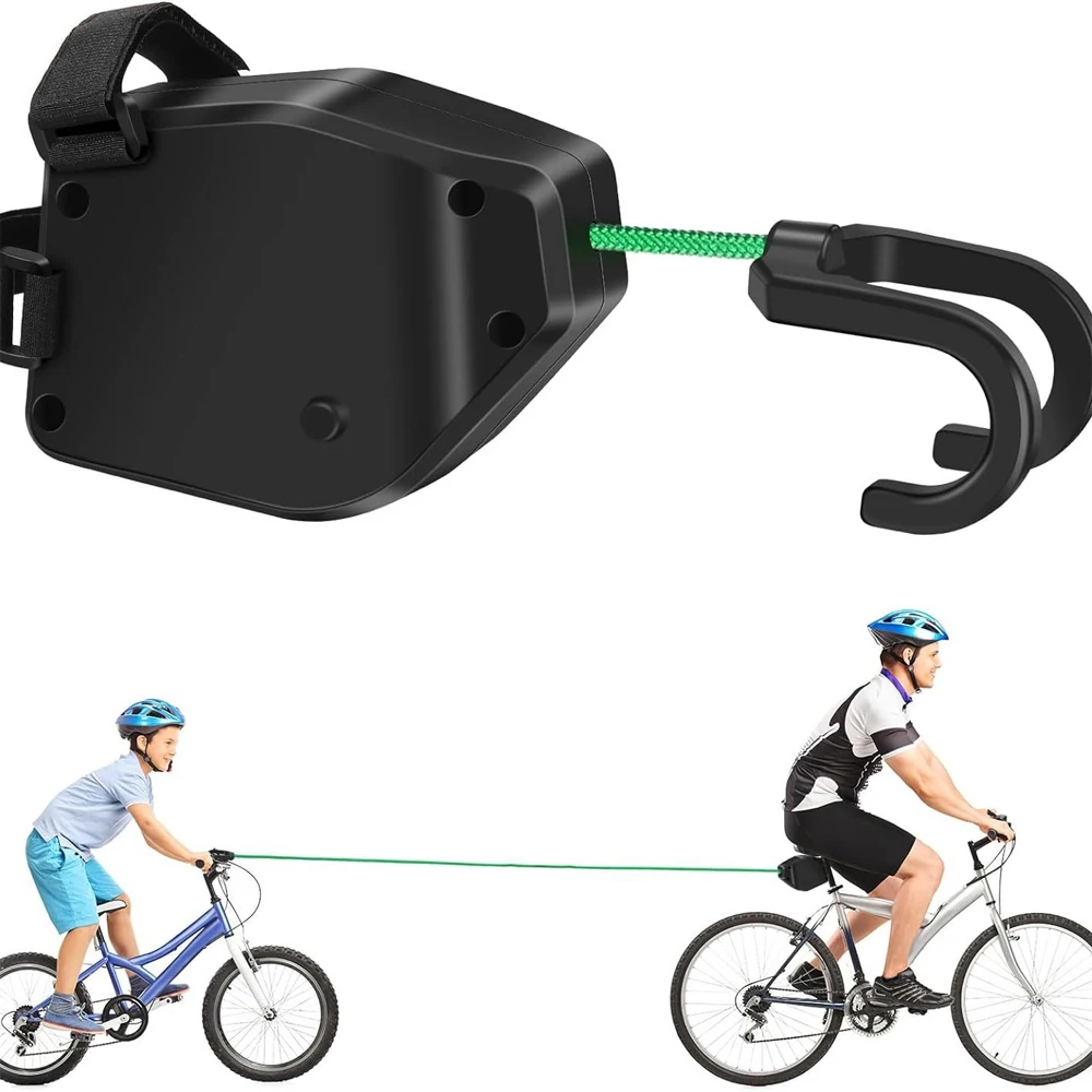 

Буксирный трос для велосипеда — тяговый трос для горного велосипеда на открытом воздухе для езды на велосипеде родителей и детей, устройство для вытягивания велосипеда для семейных приключений