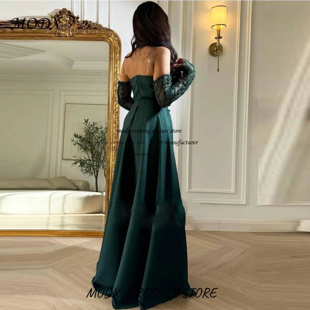 MODX Maßgeschneiderte Dubai Meerjungfrau Trägerlose Lange Kleider Maßgeschneiderte Anlässe Abschlussball Party Klassisch Elegant Passend فسات Mohamedة