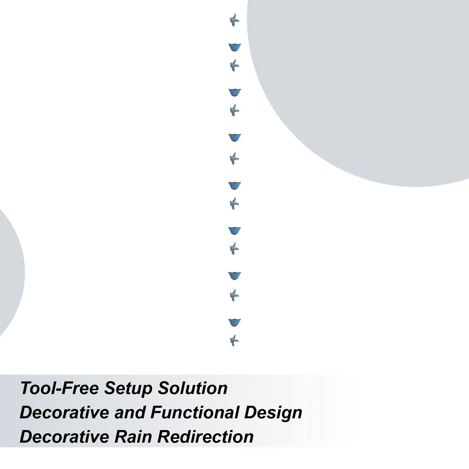 

Медный дождевой цепь 7,87 футов, колокольчик с дизайном колибри и 7 чашками, медный колокольчик, цепочки для дождевой желоба для дома, гаража, карниза на заднем дворе