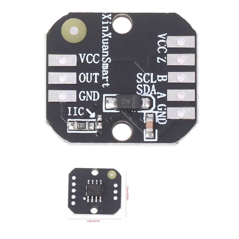 For MT6701 Magnetic Encoder Module PWM/i2c Brushless Motor Encoder Replaces AS5600 Module 1pcs