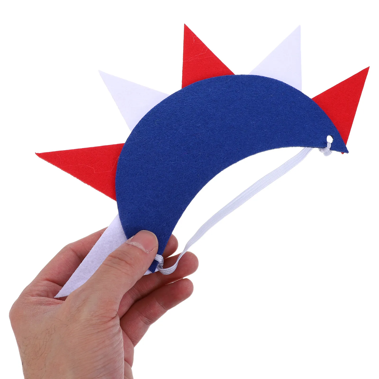 4 Peças: Chapéu Coroa Estátua da Liberdade, Tiara Dia da Independência, Viseira Fantasia Lady Liberty, Faixas de Cabelo Lembrança, Cosplay Deusa da Liberdade