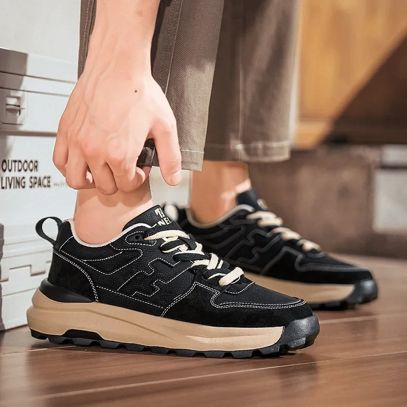 

Новинка 2025, весенняя мужская повседневная спортивная обувь, легкая модная обувь на толстой подошве и низком каблуке для бега на открытом воздухе