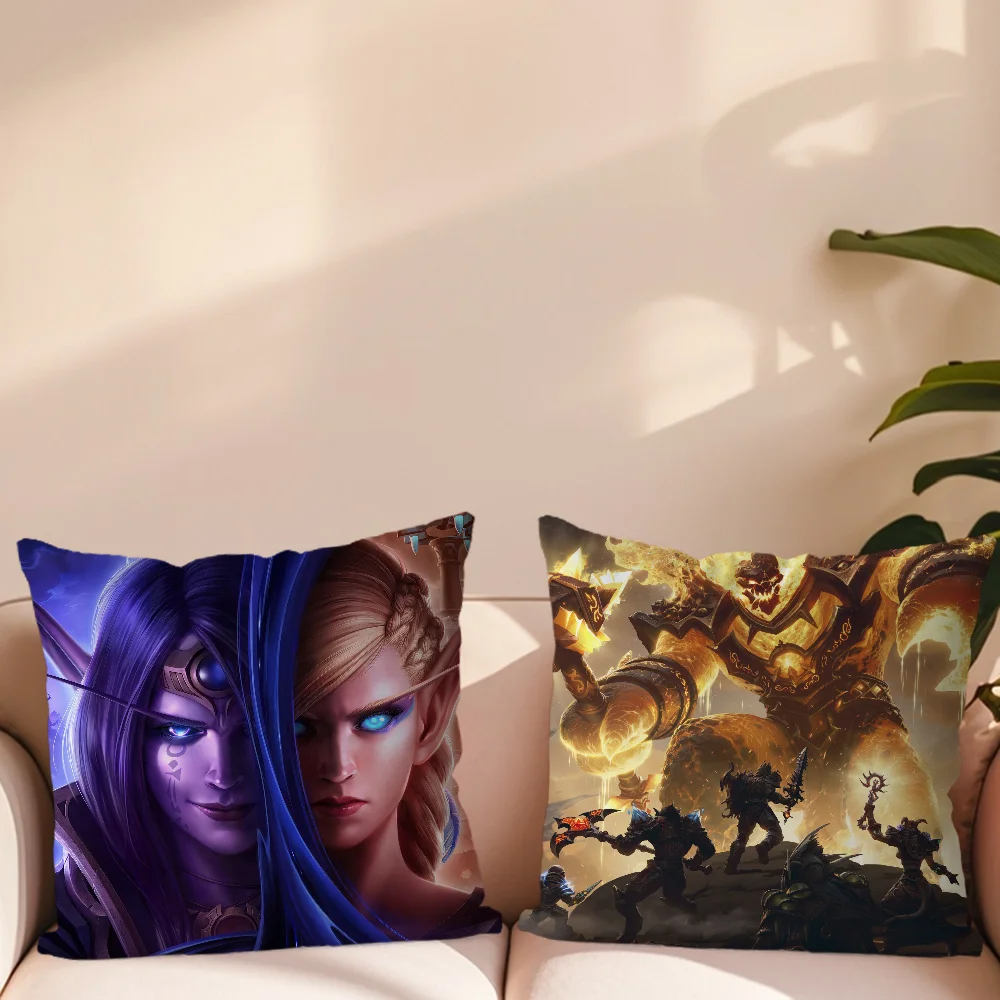 Warcrafts of World WOW Game Pillow Case Sofa Decorative Home Printing Cushion Cover