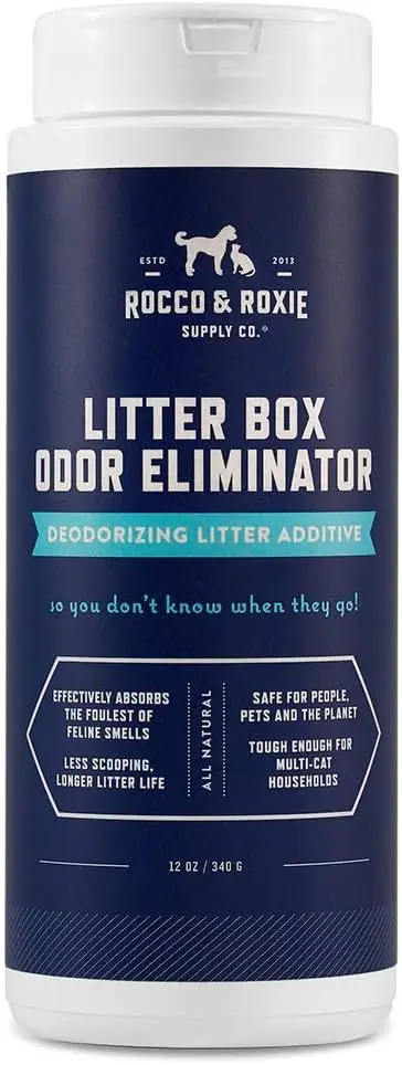 Natural Cat Litter Box Odor Eliminator, Urine Deodorizer for Smell Control, Safe for Pets, 12 oz
