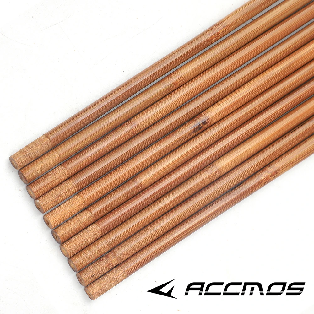 DIY bambu seta eixo para arco e flecha, atacado seta, od 7mm, od 8mm, 6 pcs, 12pcs