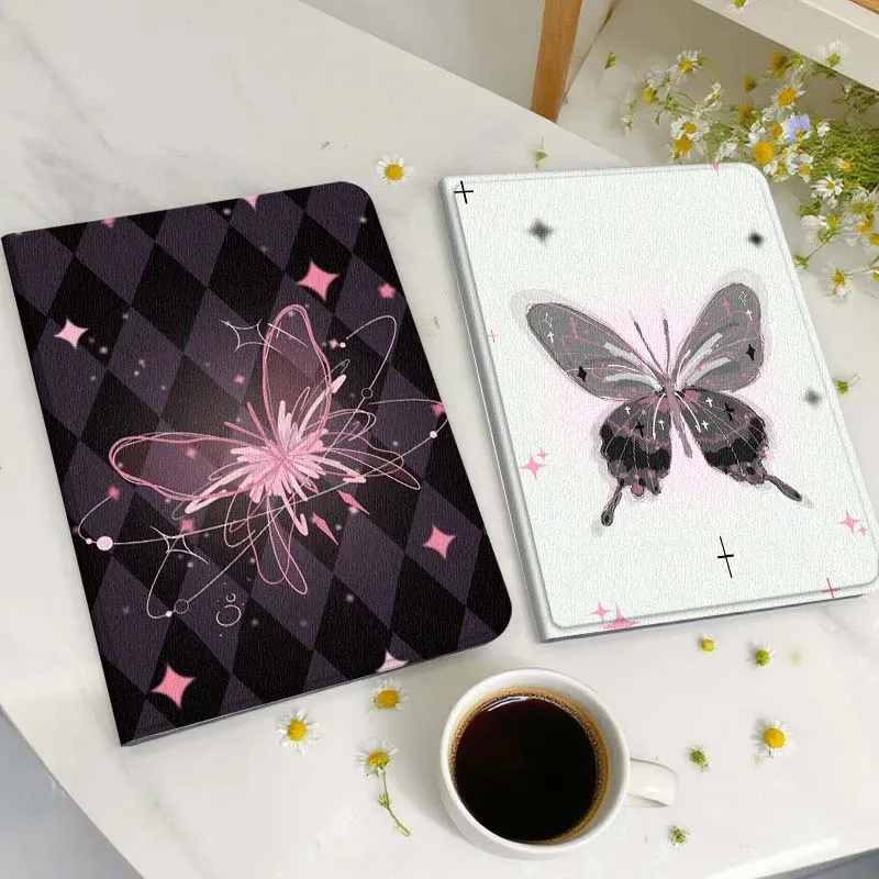 

Подарочный чехол для планшета с рисунком розовой бабочки для Huawei Honor MatePad MediaPad Air 5 6 7 11 V6 V7 V8 V9 X9 X8 T10 T10s C5e T5