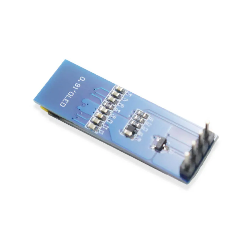 0.91 Inch 128x32 IIC I2C White/Blue OLED LCD Display Module SSD1306 Driver IC DC Optional Compatible with 3.3V-5V for Arduino 