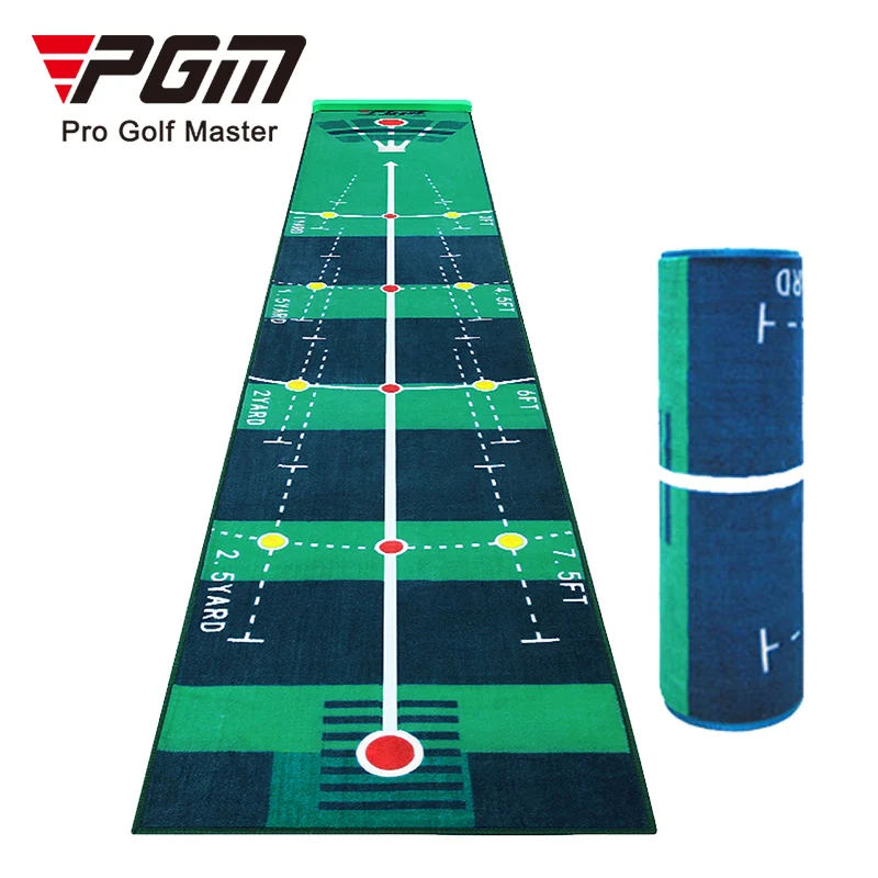 

PGM Indoor Family Practice Can Be Rolled Up Portable Portable Velvet Golf Putting Mat