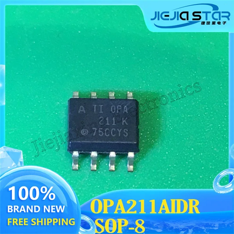 

IC OPA211AIDR OPA211AID OPA211K OPA211 100% Original SOP-8 Precision Operational Amplifier Chip 4PCS Free Shipping Electronics