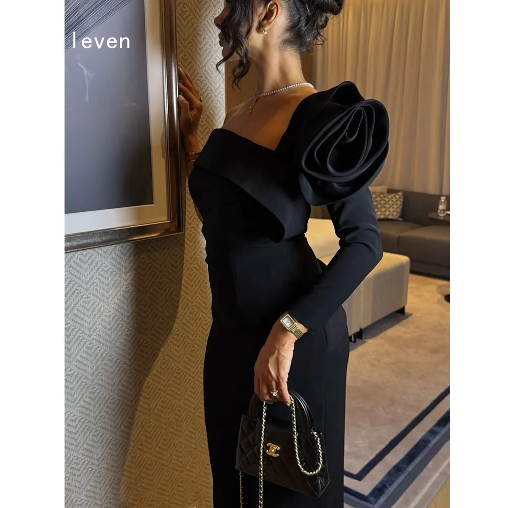 

Smileven Fashionable 3D Mermaid Prom Dress Flowers Party Gowns Appliques Formal One Shoulder Occassion Dress Customized 2026