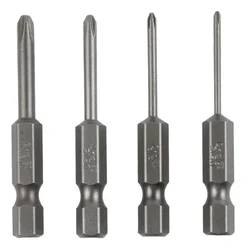 4pcs Cross Screwdriver Head Non-Slip Magnetic Screwdriver Bit Set PH00 1.6mm PH0 2mm PH1 3mm PH2 4mm Hand Tools Alloy Steel