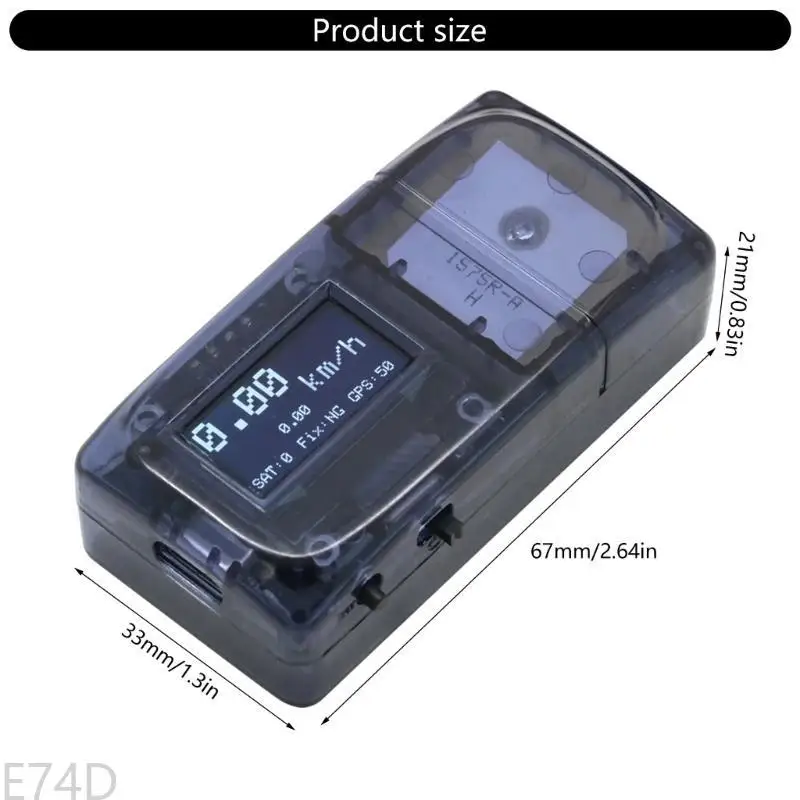 

E74D Speertometer High Precise Detector для беспилотников с дисплеем данных и легкой поддержкой установки тип C зарядка C