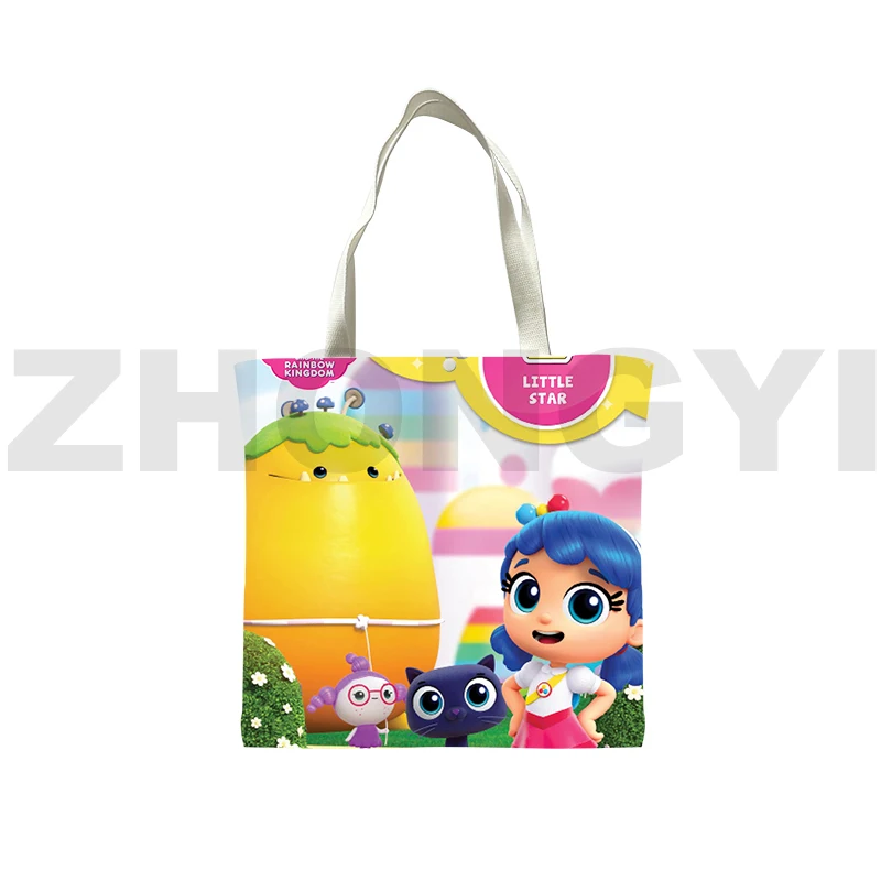 Hot Sale 3D True and The Rainbow Kingdom Shoulder Bag Women Anime Tote Bags Kawaii Cartoon Shopping Bag Portable Big Canvas Bags