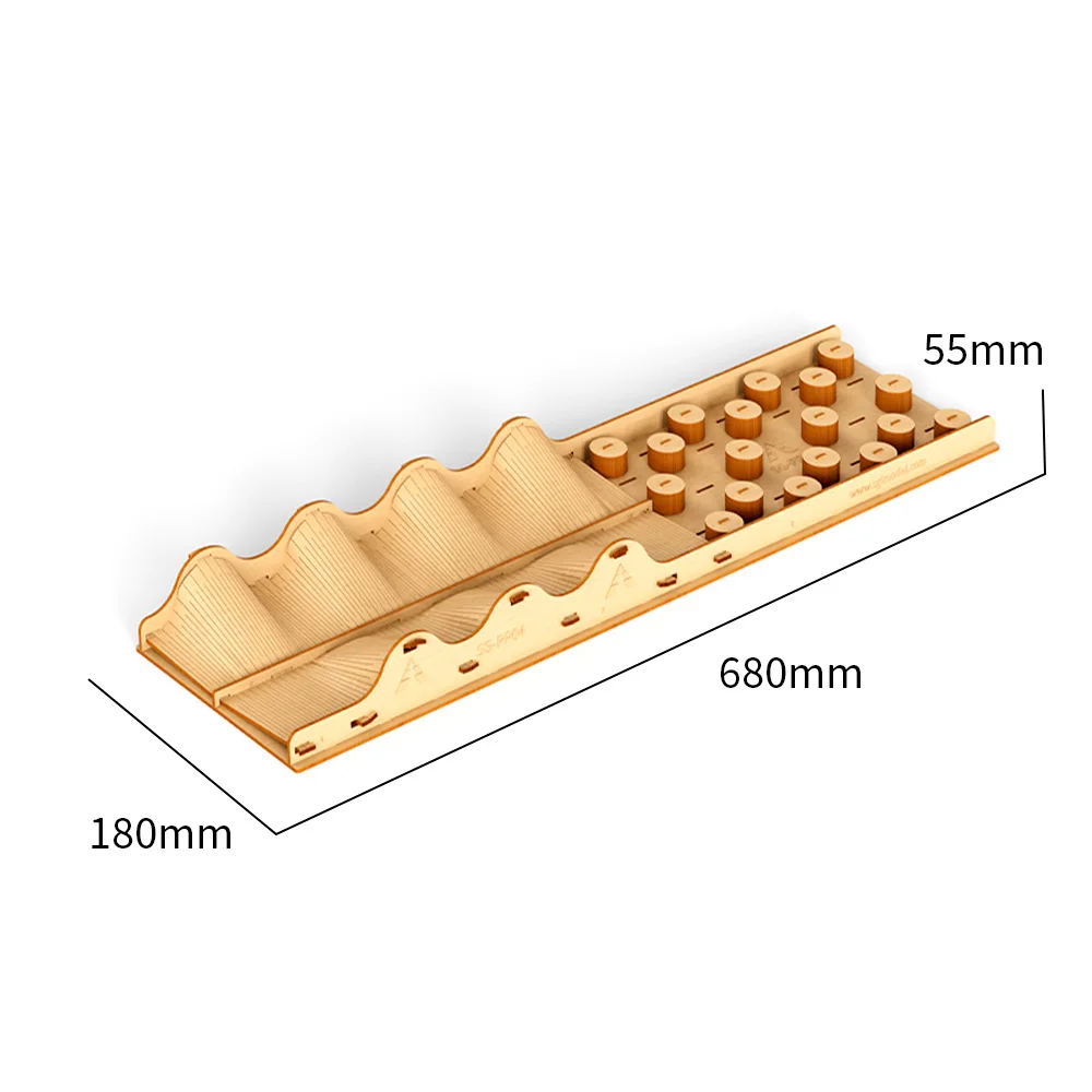 9IMOD RC 클라이밍 카 소품 나무 단일판 다리 3D 퍼즐 나무 다리 시소 나무 파일 웨이브 DIY 1/18 1/24 RC 카용