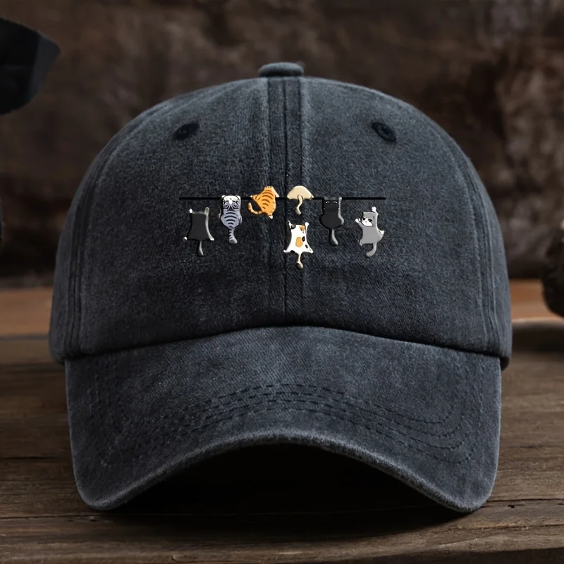 

Men'S Outdoor Baseball Cap with Cartoon Prints, Stylish And Versatile Sunshade Hat