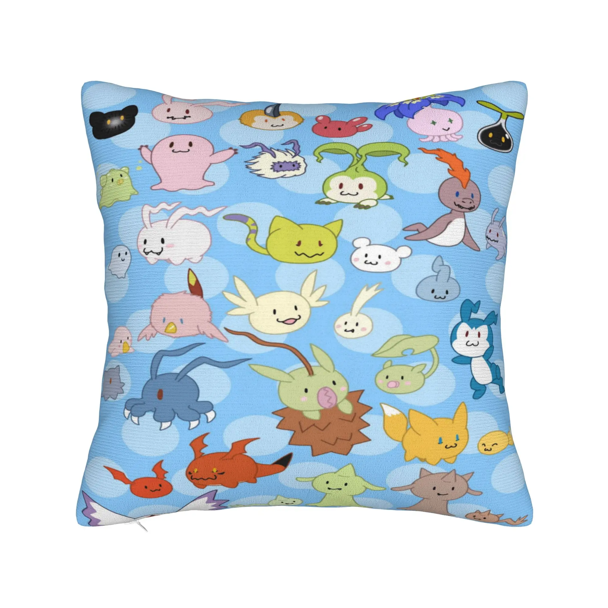Pillow Cover Anime D-DigimonS  Retro Trendy Pillow Case For Sofa Car Home Decor Pillowcases