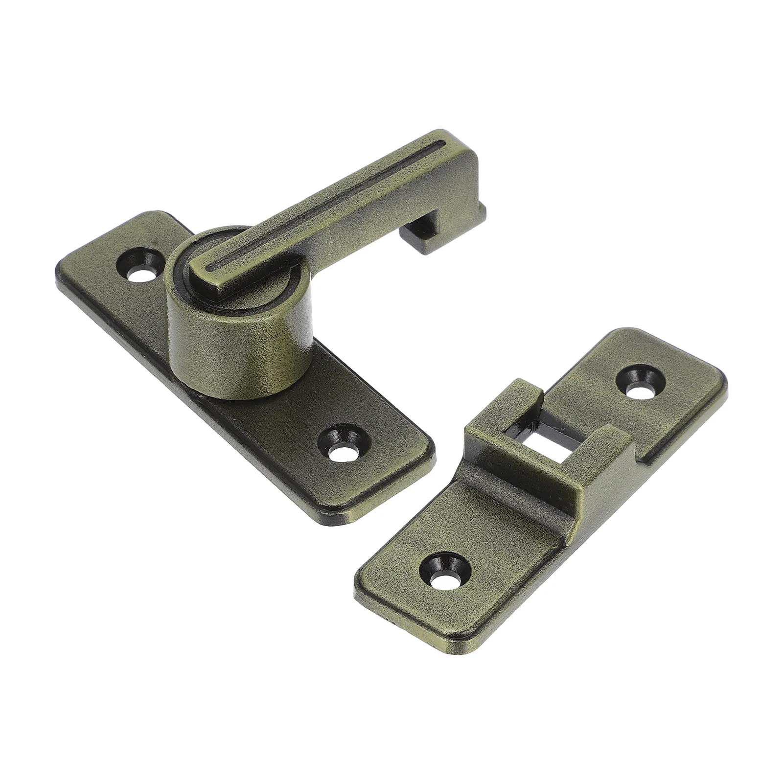 مزلاج باب من الفولاذ المقاوم للصدأ 56 مم مسافة فتحة لمسة نهائية حمراء مثبتة على السطح 180 درجة مزلاج فليب دوار للحمام #1