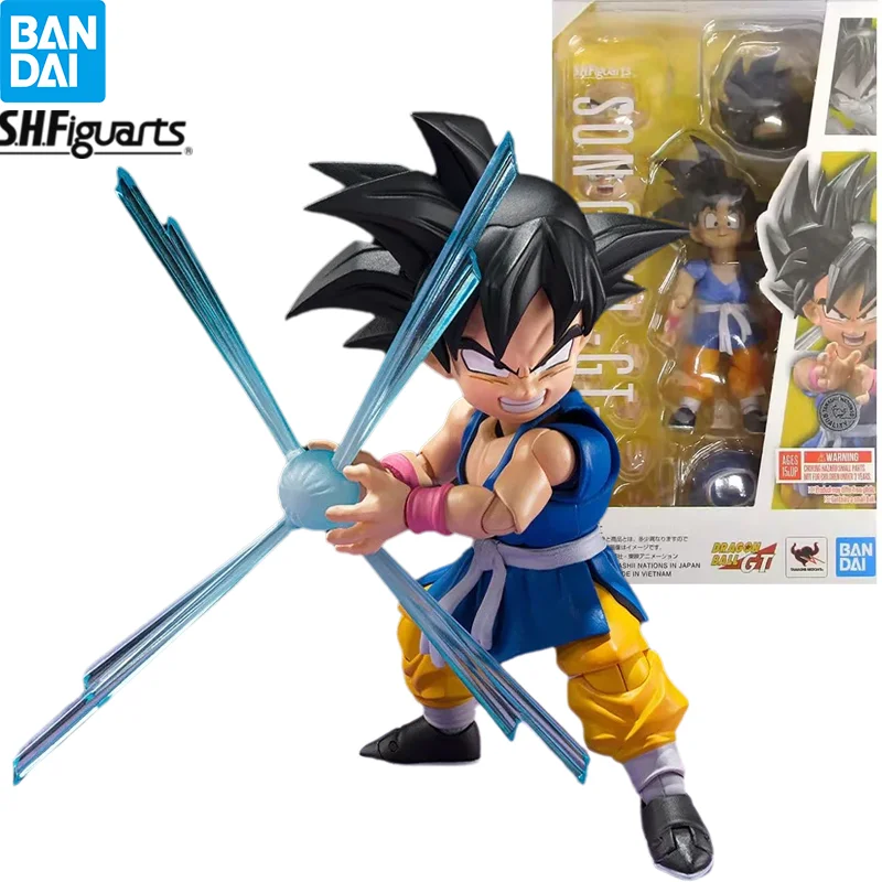 

In Stock Bandai S.H.Figuarts Kid Son Goku GT Dragon Ball GT Anime Figure Action Model Collectible Toys Gift