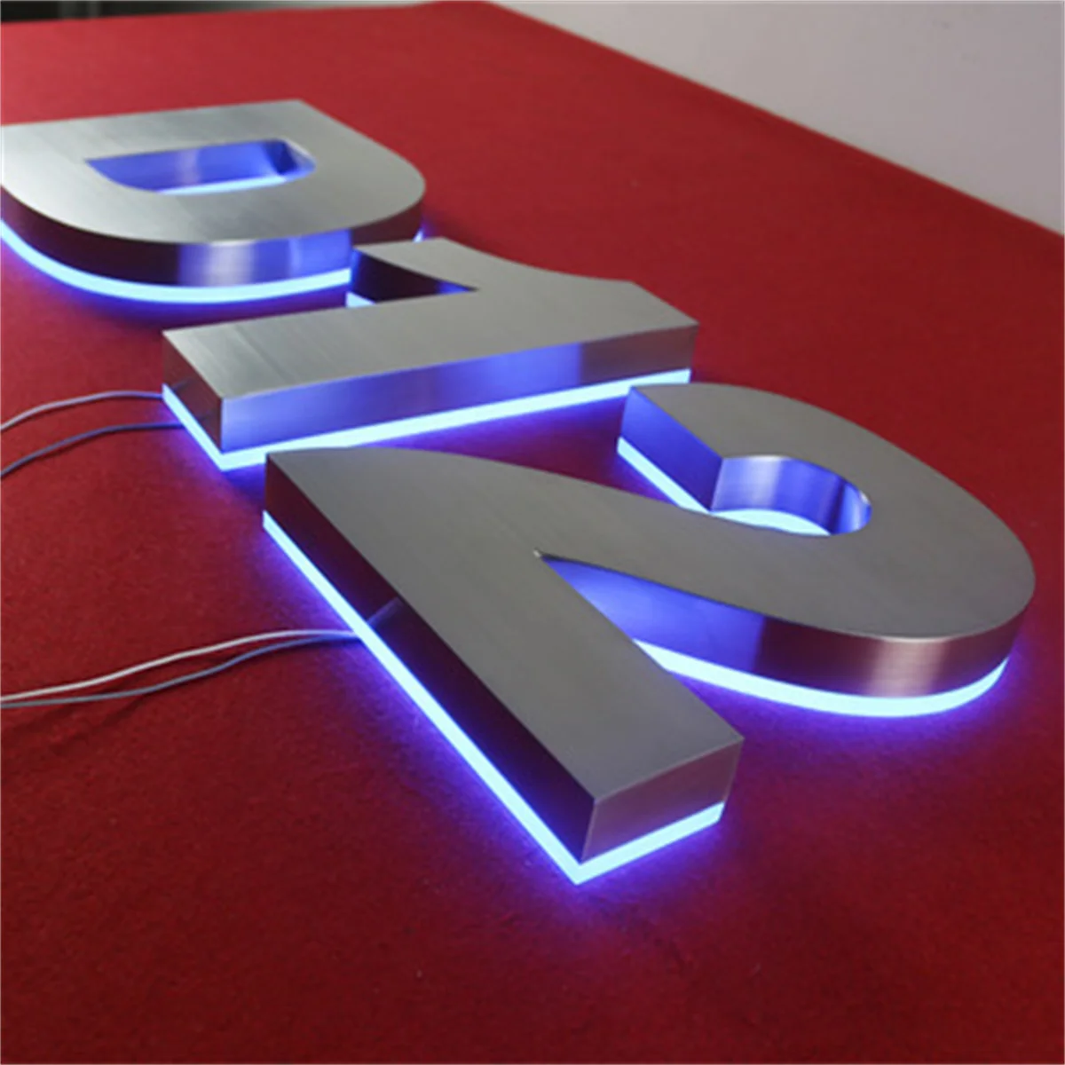 Aço inoxidável LED House Number Sign, Outdoor Metal Door Marker, Back Illuminated, 3D Number Sign, Address Plate, Sinal personalizado