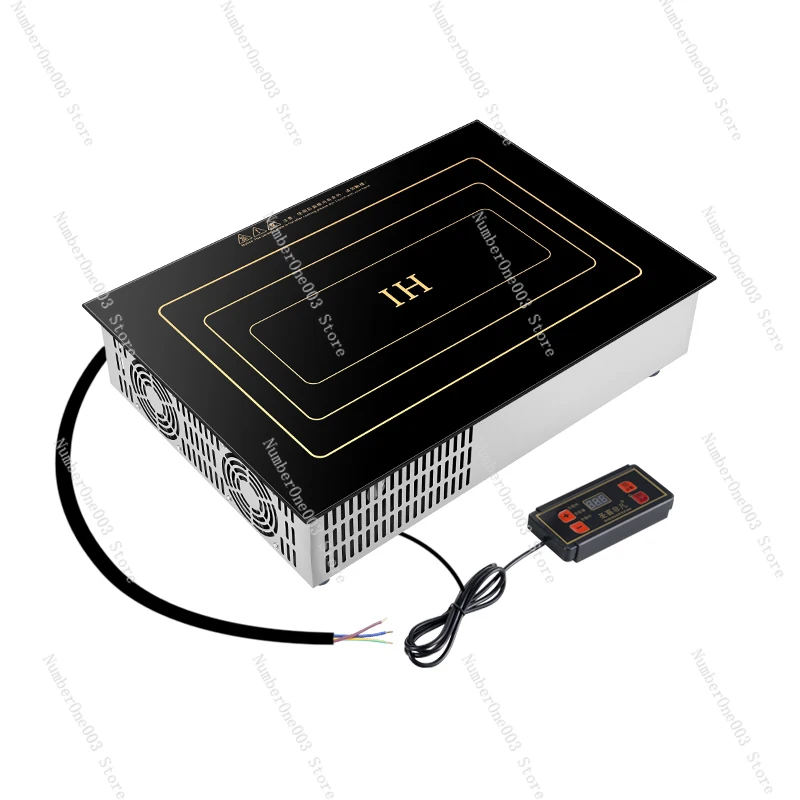 Rectangular Induction Cooker 5000w Commercial High-power Skewer Pot Cooking Malatang Special Electric Stove
