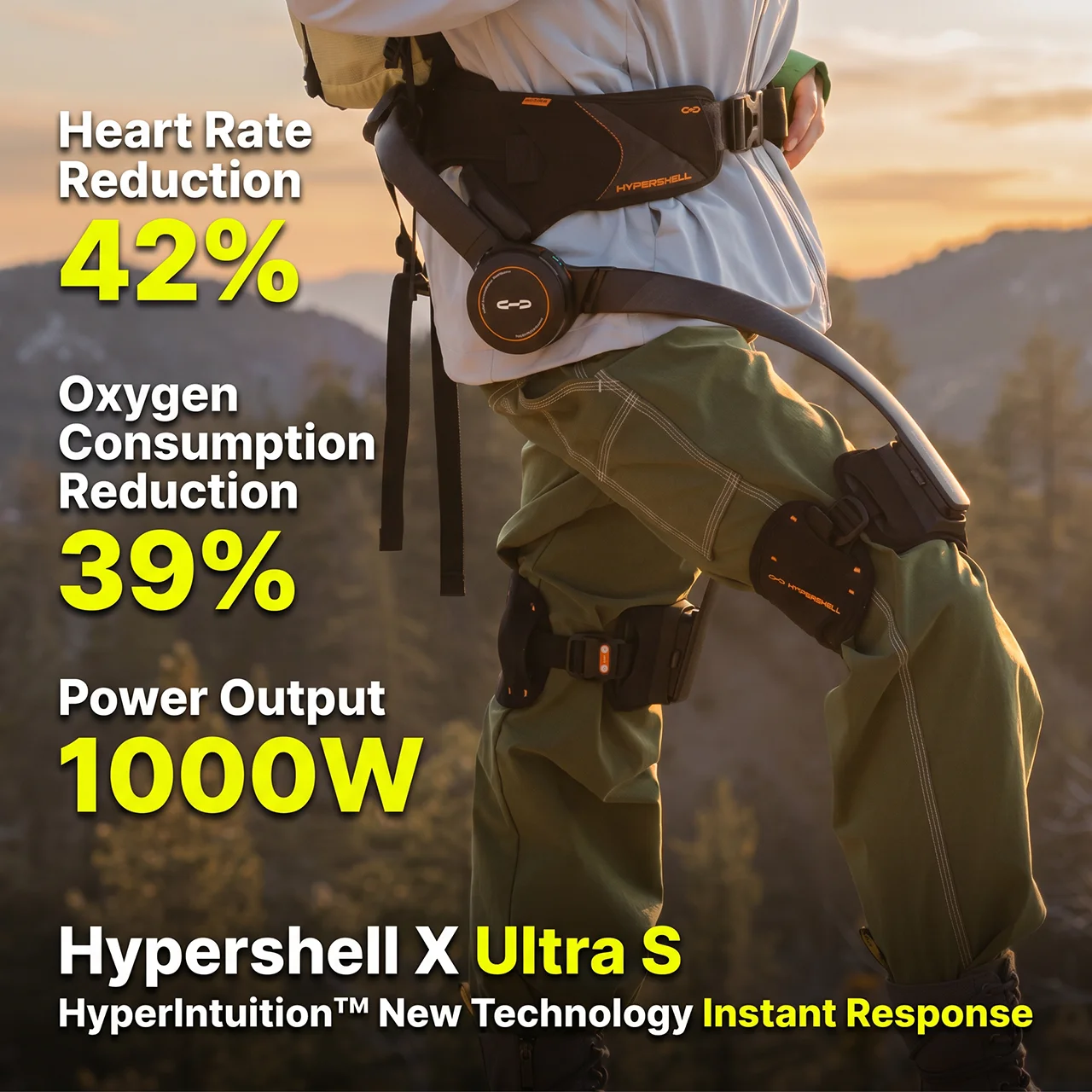 2026 HYPERSHELL X Ultra S Exoskeleton Robot For Hiking, Climbing, Trekking, Leg Assist And Extreme Outdoor Adventure Support