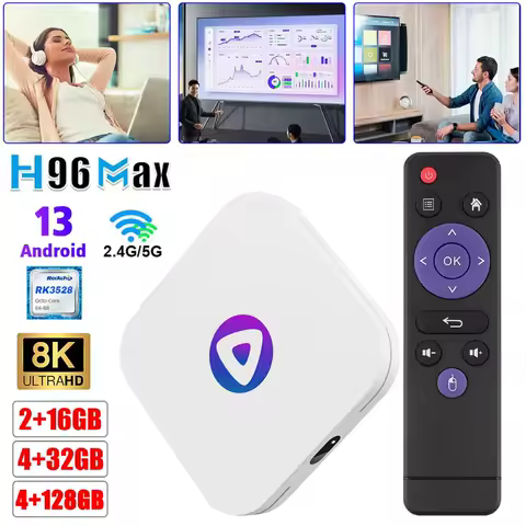 2025 New H96 MAX M1 PLUS 3528 Smart TV Box Android 14 Smart TV Box Android14 4GB 128GB Wifi6 BT 4K HD Google Voice Media Player