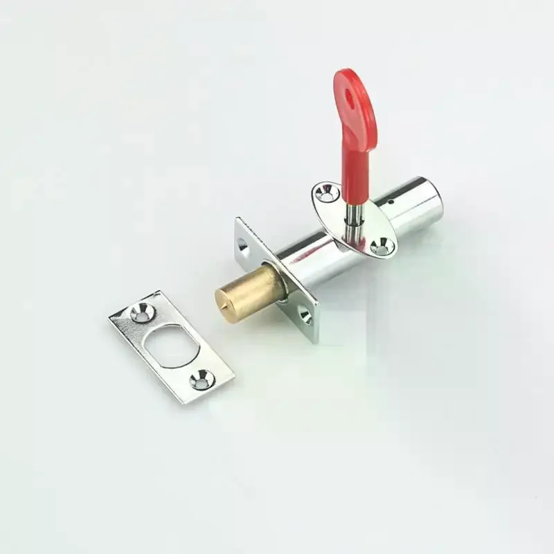 Stainless Steel Pipe Lock Invisible Mortise Door Lock Fire Door Escape Aisle Furniture Hardware Accessories