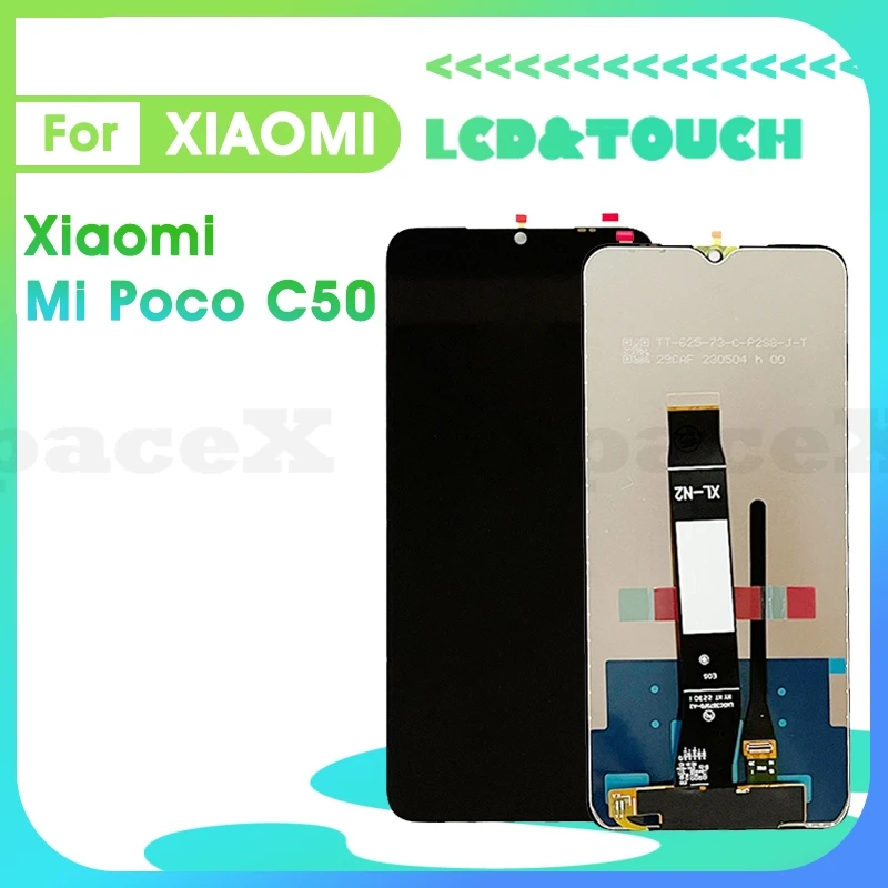 

PocoC50 6.52"Original For Xiaomi Poco C50 LCD Display Touch Digitizer Assembly Replacement Phone Screen Mi PocoC50 lcd