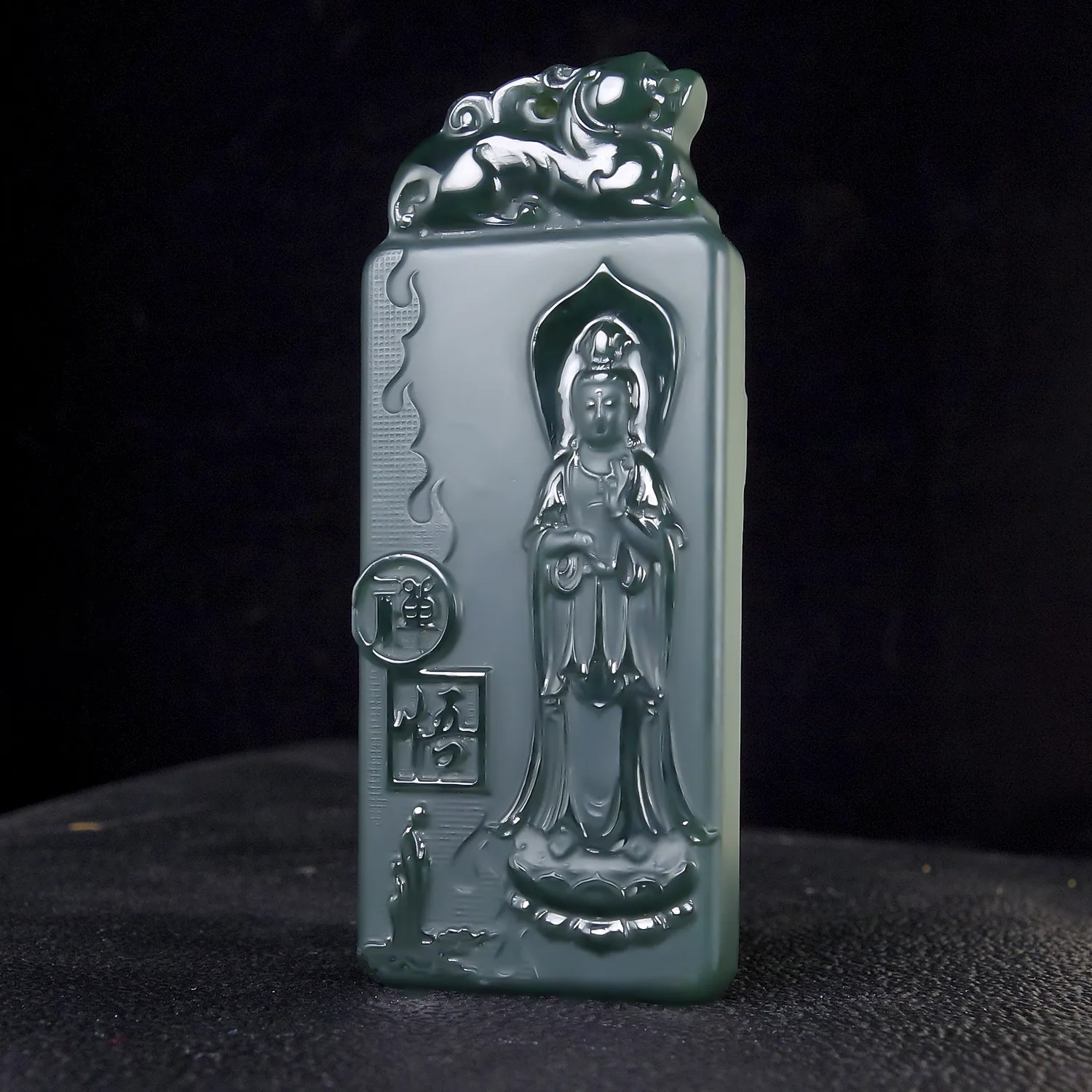 

Ювелирные изделия из натурального нефрита Hetian Jade Qingyu Pixiu Бренд Zen Просвещение Гуаньинь