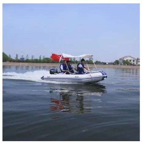 China Manufacture Rubber Inflatable Laminated  PVC Fishing Boat  Kayak Rowing Boats with with aluminum floor with CE