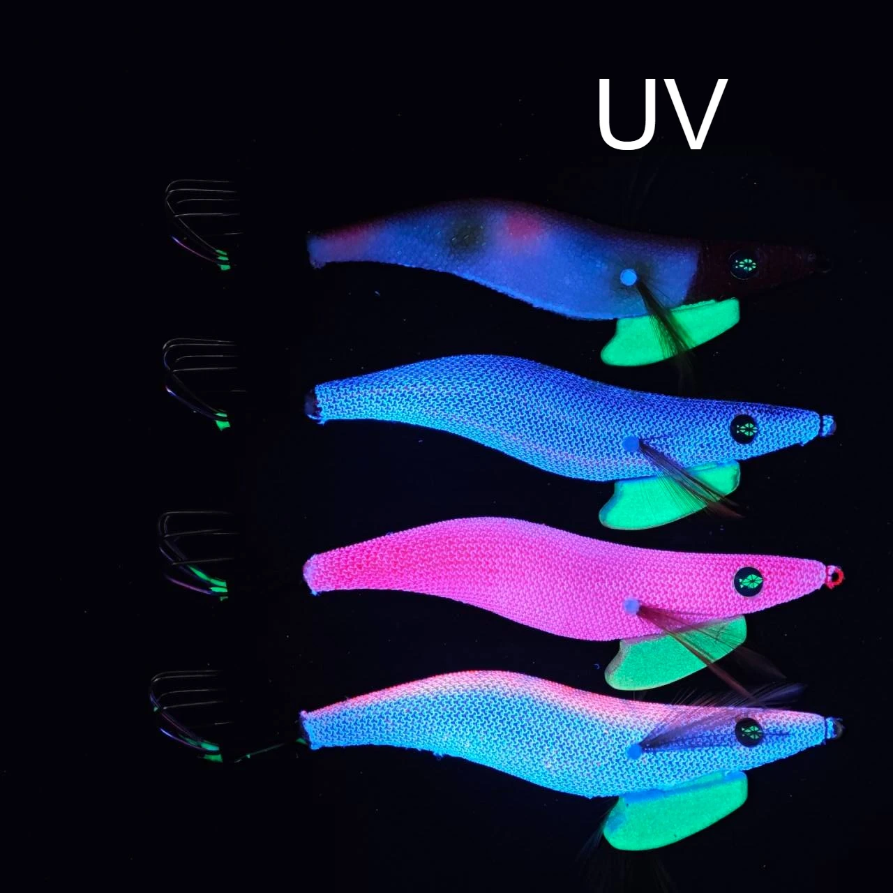4pcs 14cm Artificial Shrimp Bait Prawn Fishing Lure Luminous Wood Shrimp Saltwater Squid Jig Reflective Fishing Tackle Señuelos