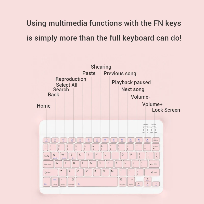 Keyboard Bluetooth nirkabel, perangkat Android untuk Tablet Tab 18 Tab 16 Tab 13 Tab 15 Tab 11 Tab12