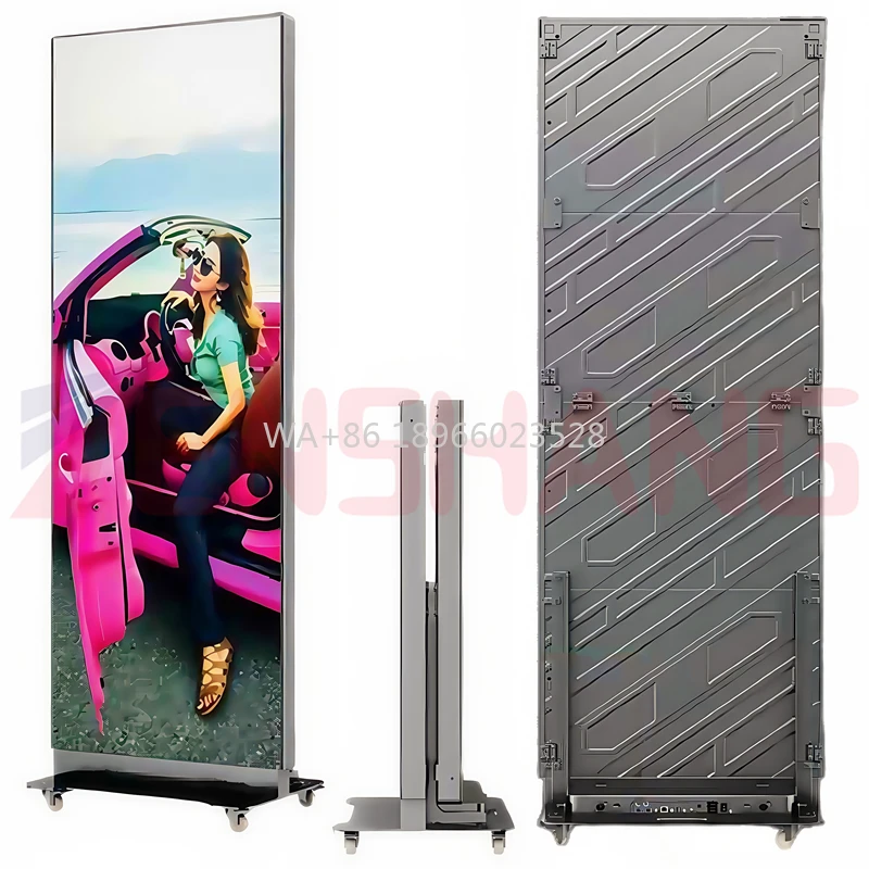 يموت الصب الألومنيوم طوي سلس الربط الطابق الدائمة شاشة عرض الإعلانات Led العمودي لافتات وشاشات رقمية #1