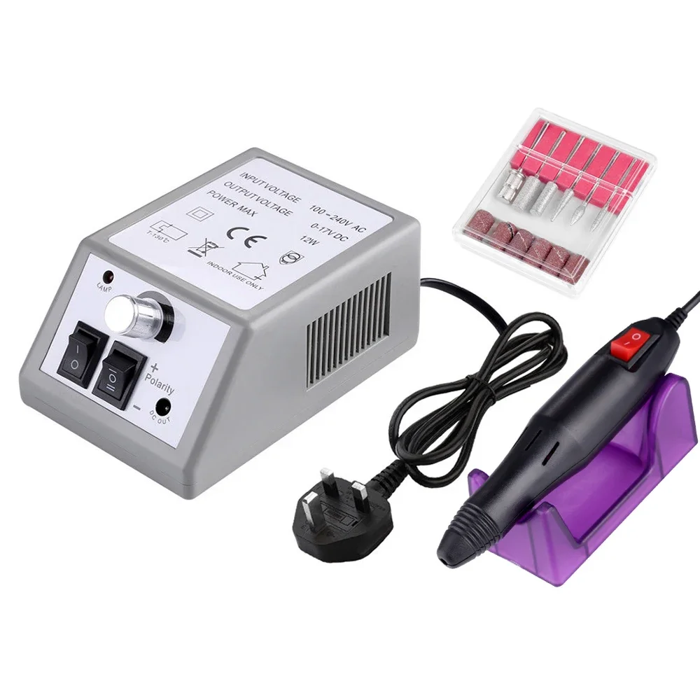 Professional Electric Nail Drill Machine Manicure Milling Cutter Pedicure Drill Set Ceramic Nail File Nail Drill Equipment Tools