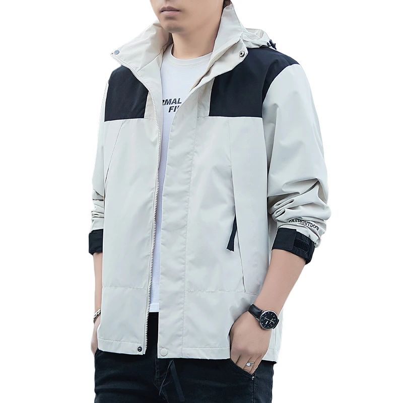 

Mens Outdoor Mountain Climbing Hooded Jacket Fashion Men's Casual Windbreaker Jackets Man Waterproof Winter Warm Coat Clothing