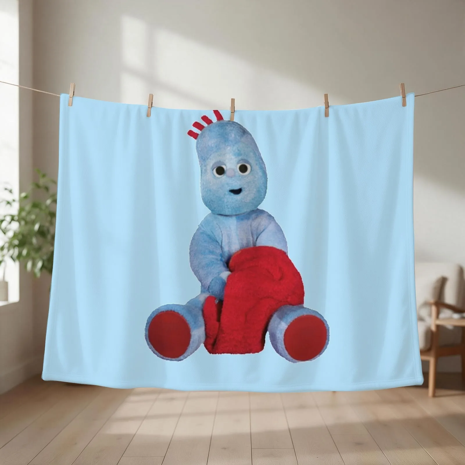 IgglePiggle In the night garden Throw Blanket wednesday Personalized Gift Flannel manga Blankets