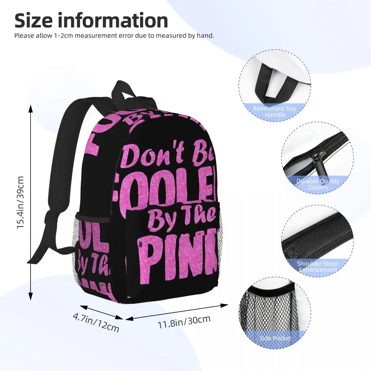 Don't Be Fooled By The Pink - Mean Girls Backpacks Boys Girls Bookbag Fashion Children School Bags Travel Rucksack Shoulder Bag