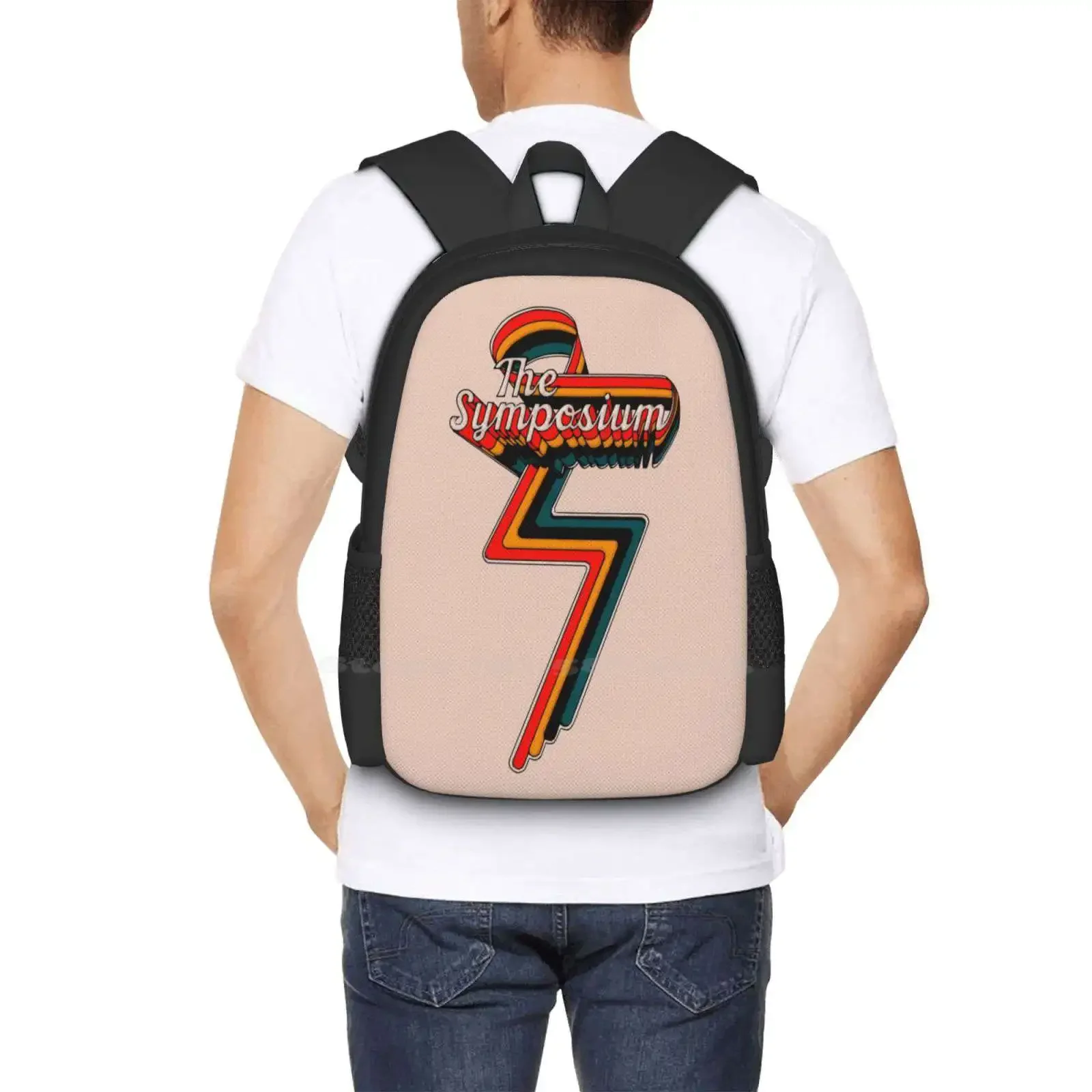 Le symposium rétro affiche offre spéciale cartable sac à dos sacs de mode le symposium les coups le groupe de singes arctiques Voidz