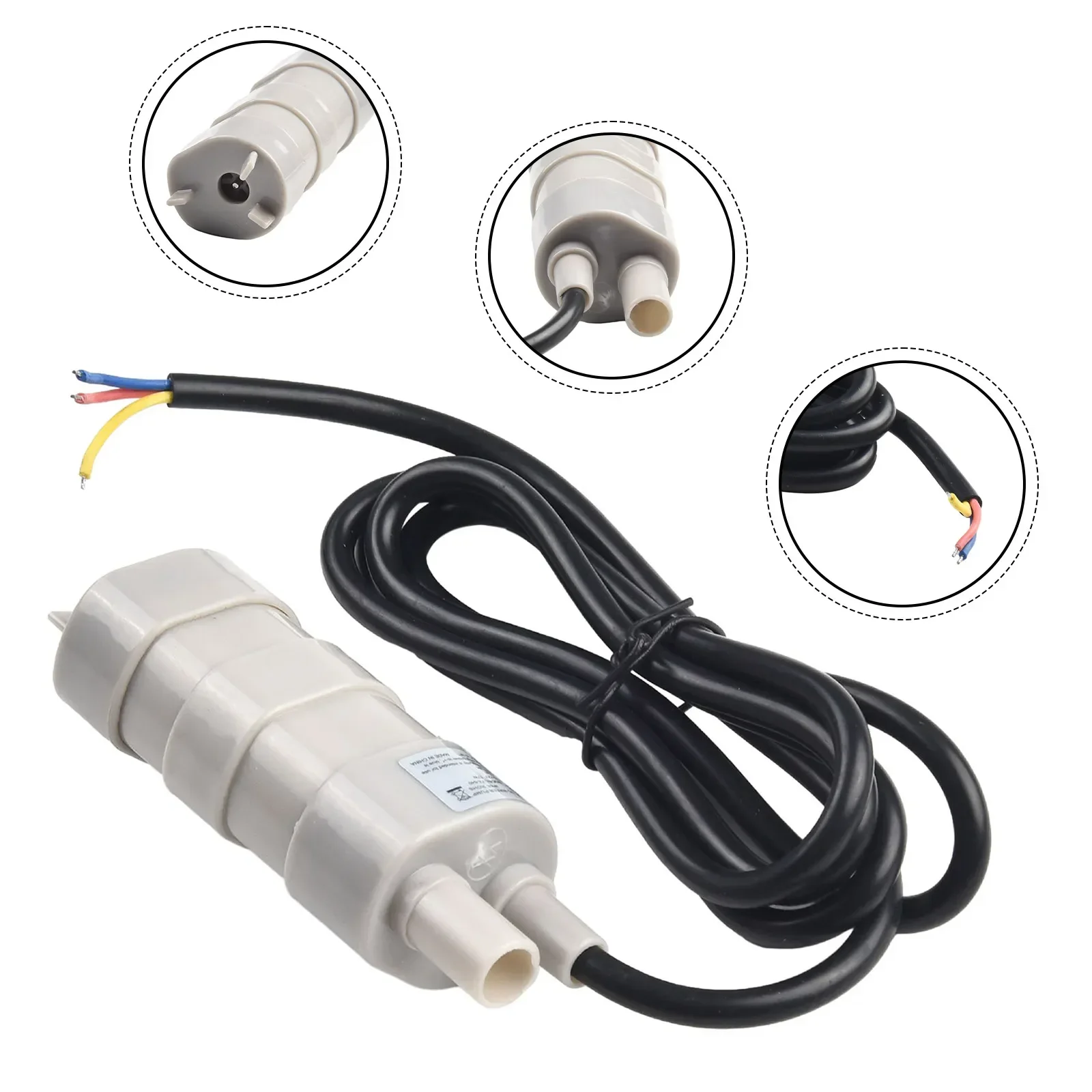 1PCS 12V Submersible Pump Multifunctional ABS Water Pump For Garden Sprinkler Lawn Shower Tour Vehicle Grey Replacement