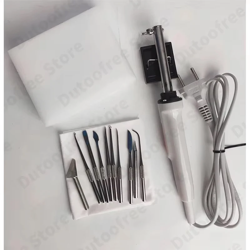 Imagem -06 - Fabricante de Flores de Tecido Elétrico Conjunto de Ferramentas de Fazer Pano Máquina de Engomar Folha Floral Faça Você Mesmo 110v 220v