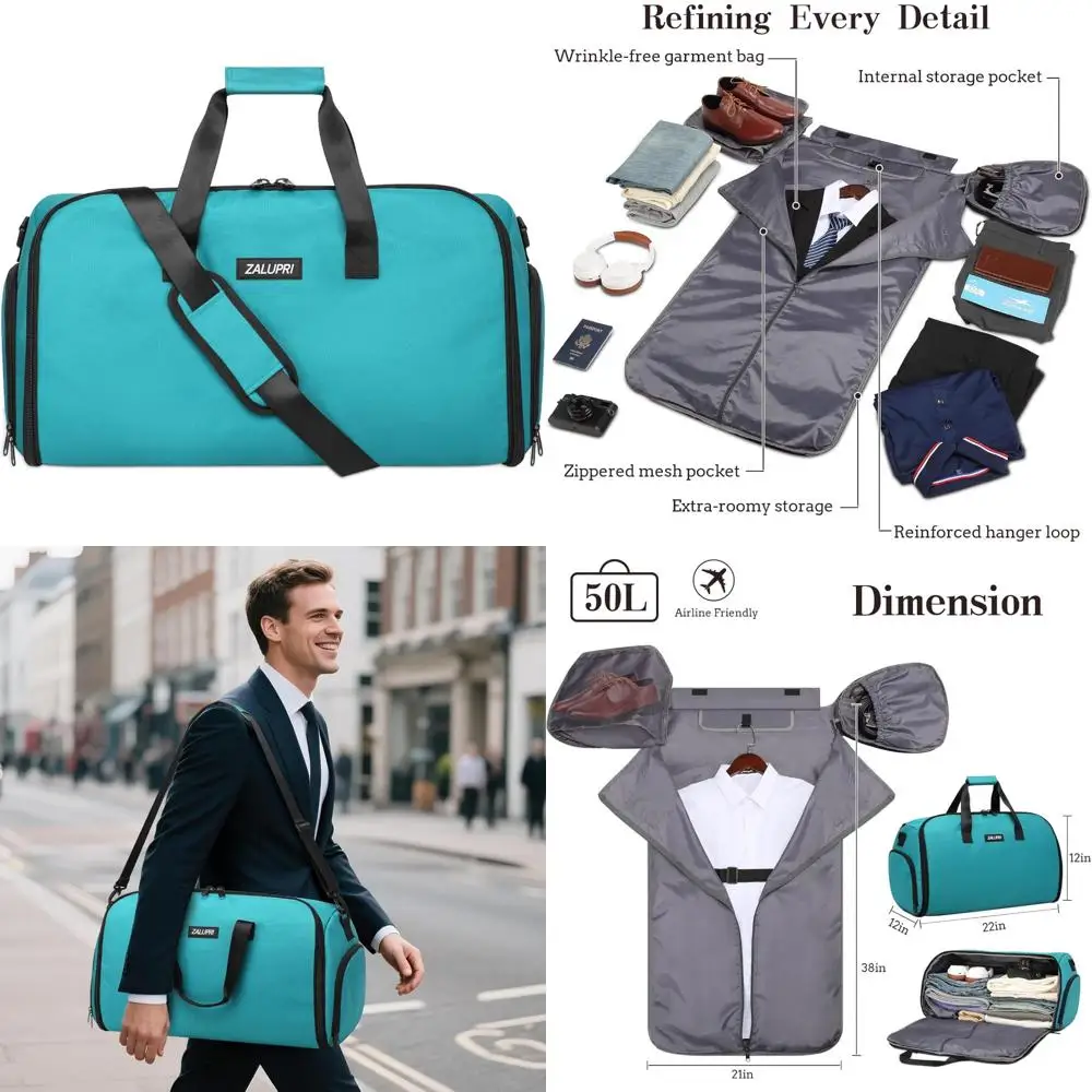 

Дорожная спортивная сумка для одежды, выход 45 л для двух дней, без морщин, отдельное отделение для обуви